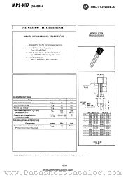 MPS-H17 datasheet pdf Motorola