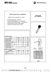 MPS-H20 datasheet pdf Motorola