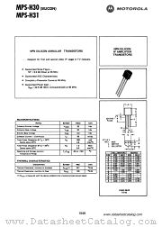 MPS-H30 datasheet pdf Motorola