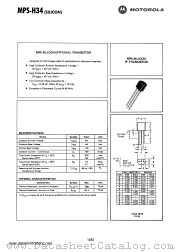 MPS-H34 datasheet pdf Motorola