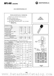 MPS-H81 datasheet pdf Motorola