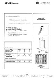 MPS-H83 datasheet pdf Motorola