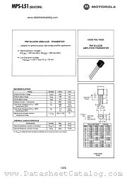 MPS-L51 datasheet pdf Motorola