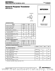 MPS3904 datasheet pdf Motorola