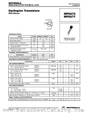 MPSA75 datasheet pdf Motorola