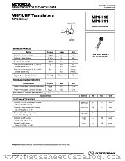 MPSH11 datasheet pdf Motorola