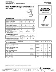 MPSW45A datasheet pdf Motorola