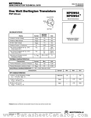 MPSW64 datasheet pdf Motorola