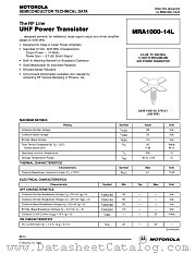 MRA100014L datasheet pdf Motorola