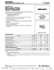 MRF10070 datasheet pdf Motorola