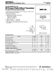 MRF148 datasheet pdf Motorola