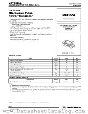MRF1500 datasheet pdf Motorola