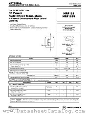 MRF182 datasheet pdf Motorola