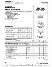 MRF1946 datasheet pdf Motorola
