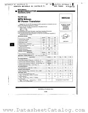 MRF248 datasheet pdf Motorola