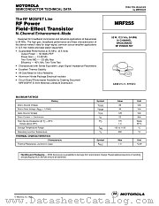 MRF255 datasheet pdf Motorola