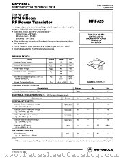 MRF325 datasheet pdf Motorola
