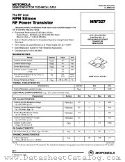MRF327 datasheet pdf Motorola