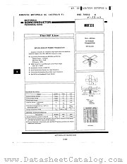 MRF331 datasheet pdf Motorola