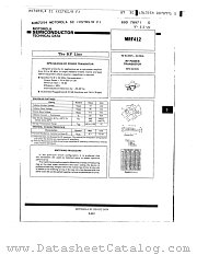 MRF412 datasheet pdf Motorola