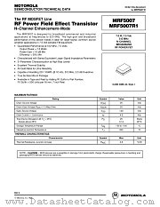 MRF5007R1 datasheet pdf Motorola
