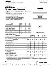 MRF555 datasheet pdf Motorola