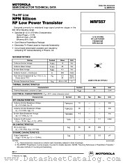 MRF557 datasheet pdf Motorola