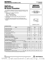 MRF6404K datasheet pdf Motorola