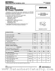 MRF6408 datasheet pdf Motorola