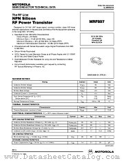 MRF897 datasheet pdf Motorola