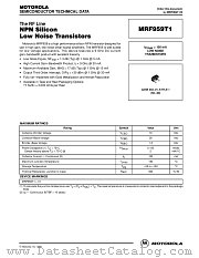 MRF959T1 datasheet pdf Motorola
