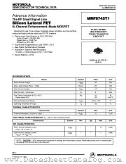 MRF9745T1 datasheet pdf Motorola