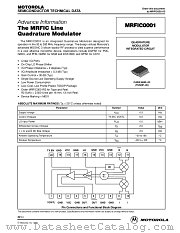 MRFIC0001 datasheet pdf Motorola