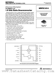 MRFIC1814 datasheet pdf Motorola