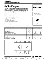 MRFIC2006 datasheet pdf Motorola
