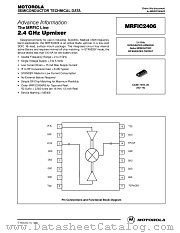 MRFIC2406 datasheet pdf Motorola