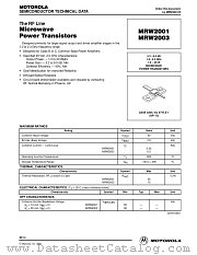 MRW2003 datasheet pdf Motorola
