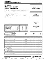 MRW54001 datasheet pdf Motorola