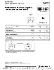 MSB710-RT1 datasheet pdf Motorola