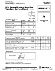 MSD602RT1 datasheet pdf Motorola
