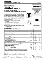 MTB3N60E datasheet pdf Motorola