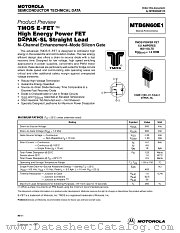 MTB6N60E1 datasheet pdf Motorola