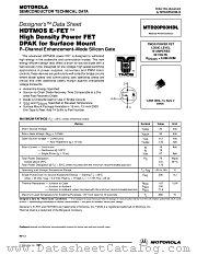 MTD20P03HDL datasheet pdf Motorola
