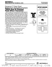 MTDF1N03HD datasheet pdf Motorola