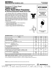 MTP16N25E datasheet pdf Motorola