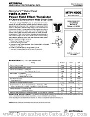 MTP1N80E datasheet pdf Motorola