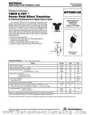 MTP29N15E datasheet pdf Motorola