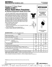 MTP4N40E datasheet pdf Motorola