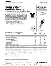 MTP75N06HD datasheet pdf Motorola