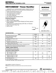 MUR3040 datasheet pdf Motorola